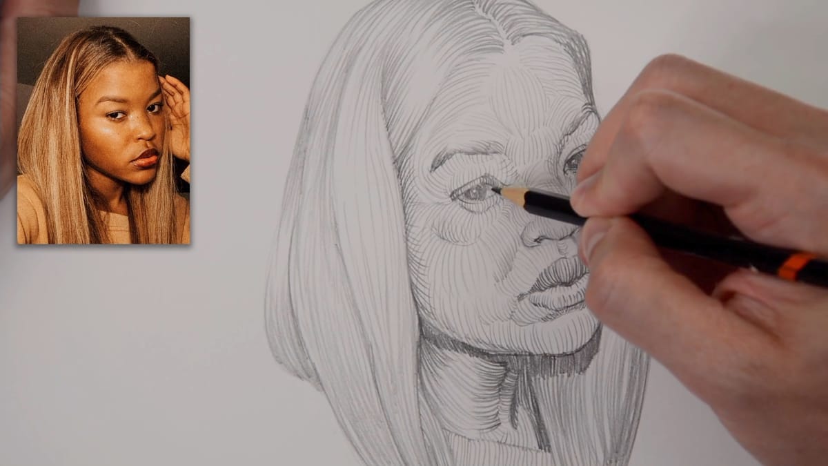 Sculpt Your Portrait Subject with Contour Hatching