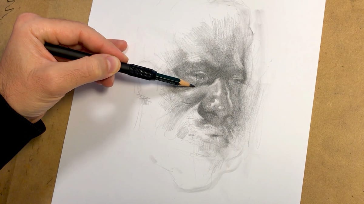 Draw an Emotional Graphite Portrait with Juan Perednik