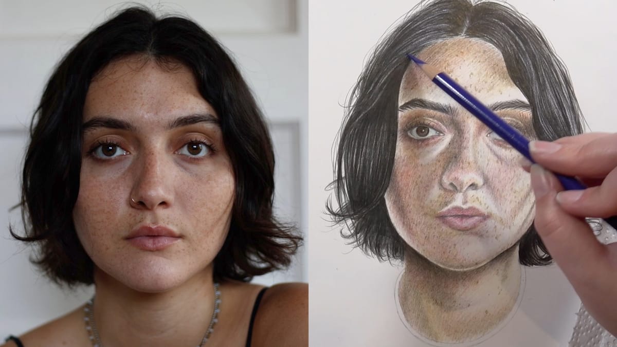 Draw a Cool and Warm Colored Pencil Portrait with Kate Higgins