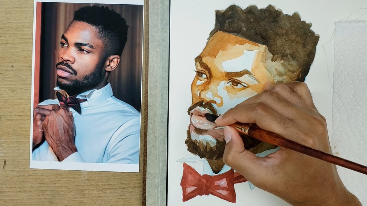 Follow the Flow: Paint a Watercolor Portrait with Jordan M. Rhodes