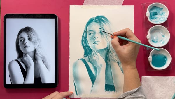 Paint an Emotional Monochrome Portrait with Watercolor Artist Rocío González